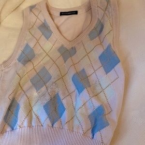 Sweater vest brandy Melville pink and blue